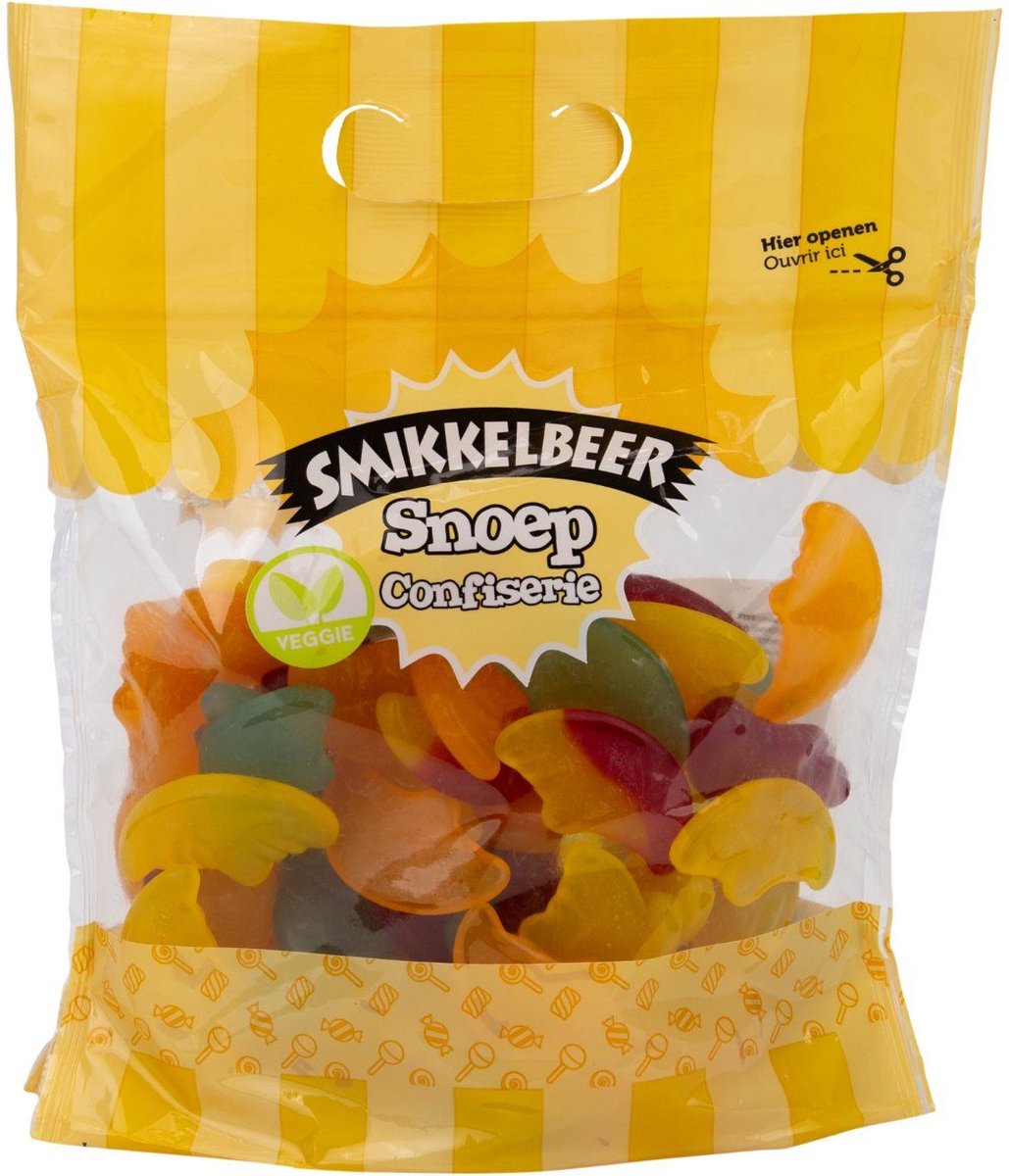 Grote XL Zak Halve Manen Snoep 1 KILO Smikkelbeer