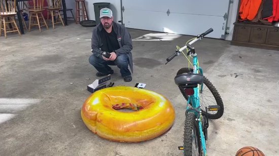 Fuegobird- Pompe électrique - Compresseur d'air portable - Petite pompe à pneu - Pompe à vélo pour la route