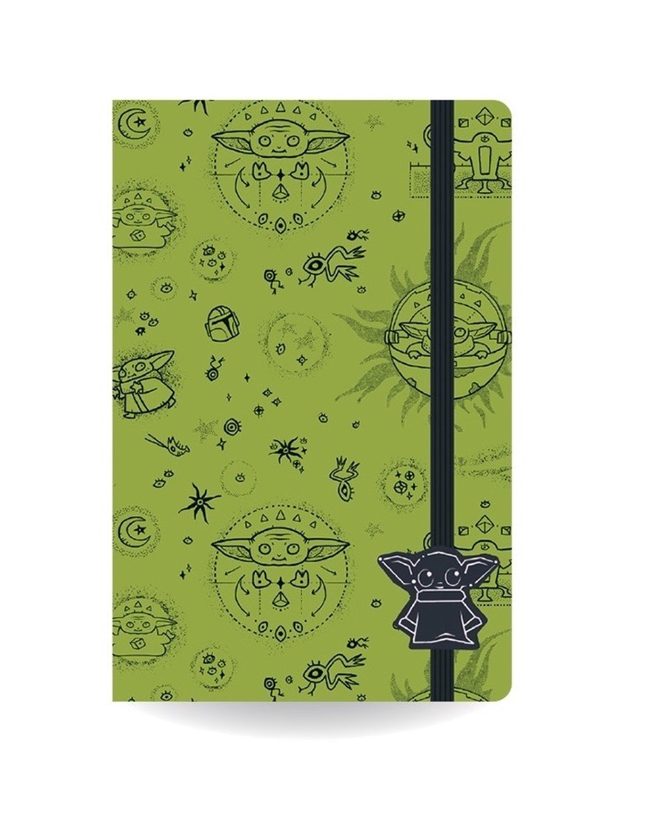 Star Wars the Mandalorian Notebook A5 Green 160 pag gelinieerd
