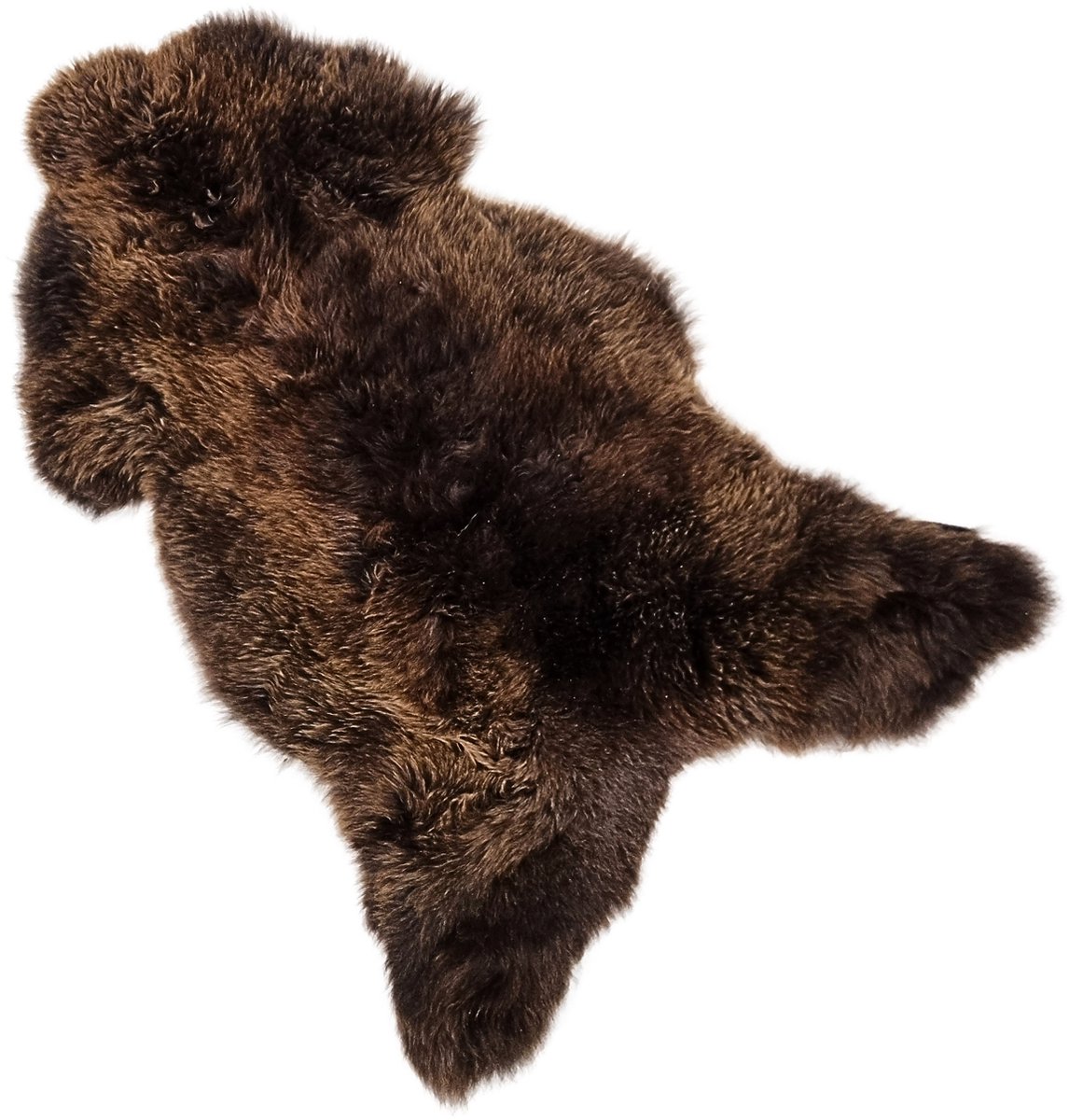 DANA® Schapenvacht puur natuur - 120cm - Bruin - 100% Echt