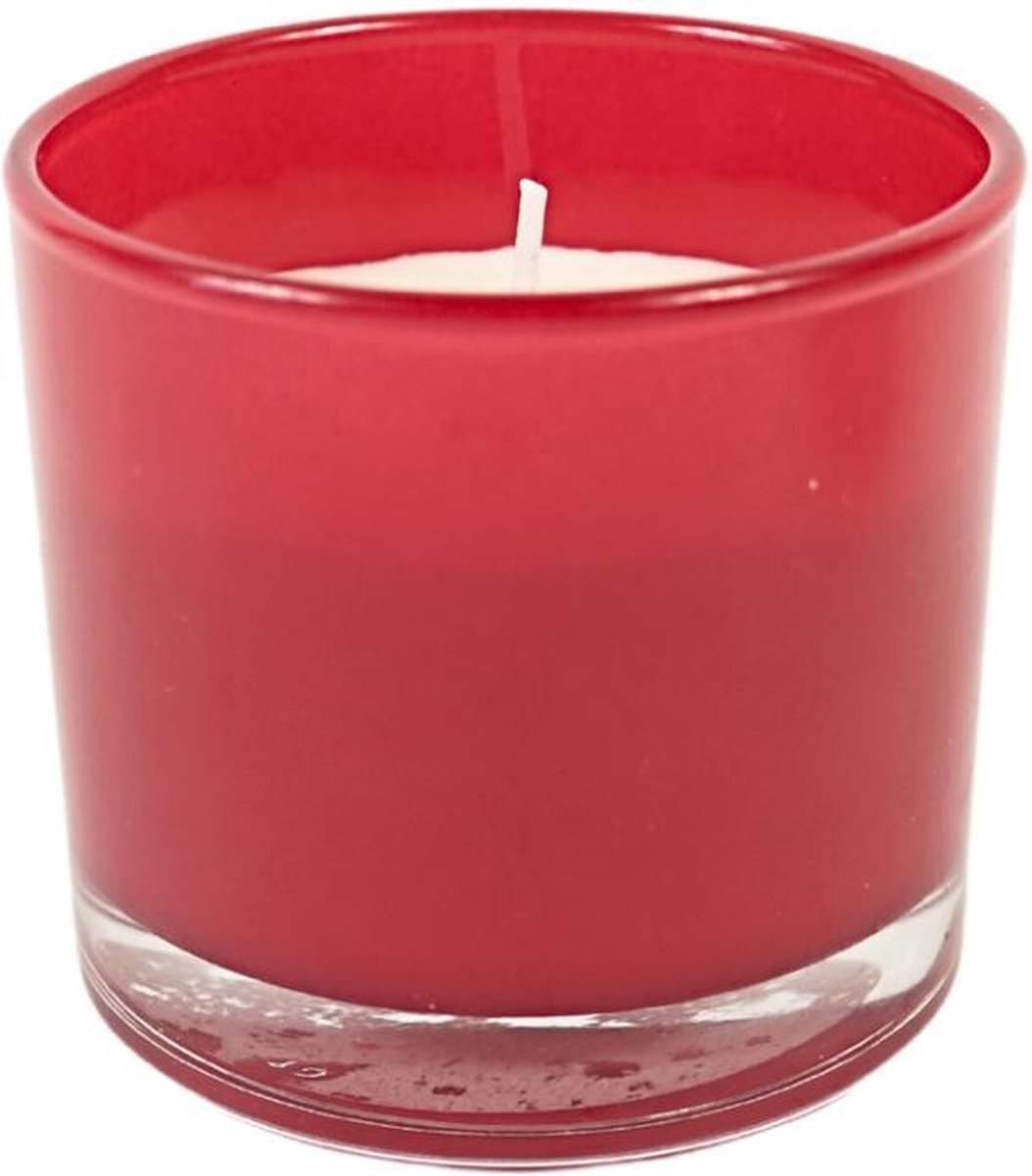 Spaas geurkaars pomegranate lemonade rood 9 cm Circa 30 uur