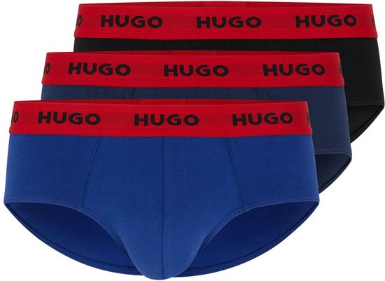 Hugo 10241868 02 Slip 3 unités Blauw M Homme