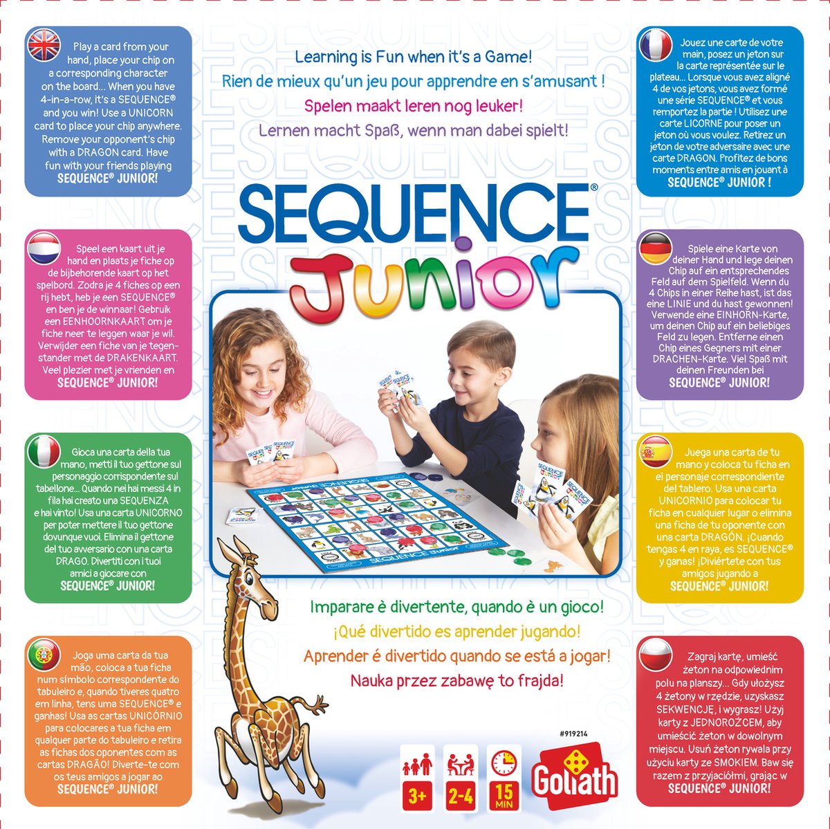 Generic Jeu Sequence, un jeu de société follement excitant pour toute la  famille