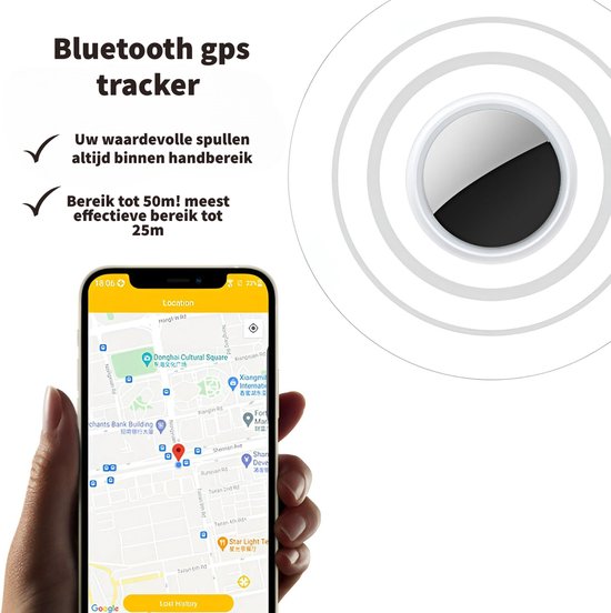 Smart Finder Bluetooth Tracker met sleutelhanger sleutelzoeker