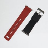 Apple Watch bandje Silicone Pro rood/zwart - 38 mm / 40 mm / 41 mm