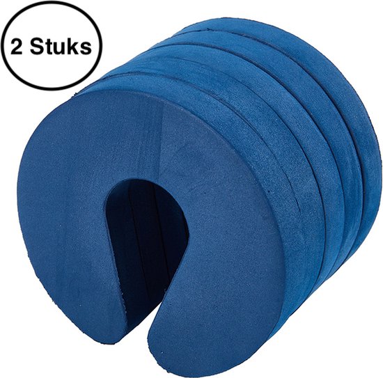 Schuim Deurstopper - set van 2 - deurbuffer - Donker Blauw