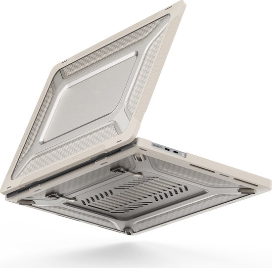 Coque MacBook Pro 16 pouces (2019 à 2023) - Support intégré + Protection Extreme - Convient pour MacBook Pro 16 pouces (A2141 / A2141 / A2485 M1 Pro / M1 Max / A2780)