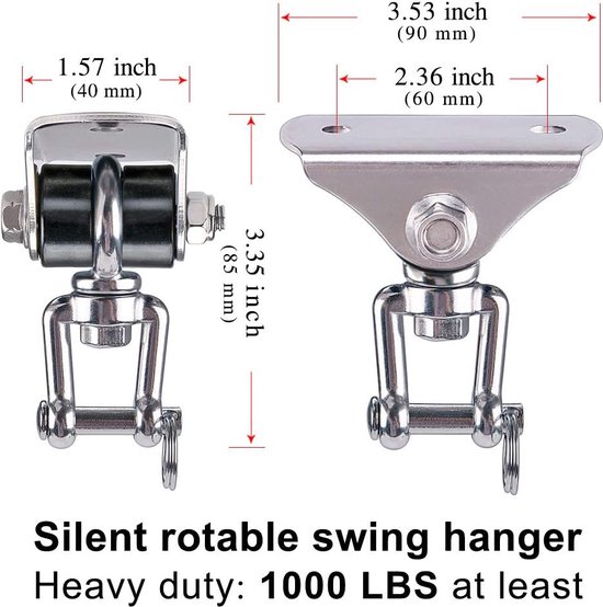 Innovative Plafondhaken 450 Kg Capacity SUS304 Roestvrij Staal Heavy 