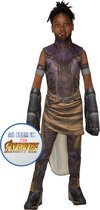 Rubies - Black Panther Kostuum - Shuri Kostuum Jongen - Paars, Bruin, Zwart, Goud - Maat 140 - Carnavalskleding - Verkleedkleding