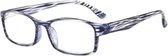 XYZ Eyewear Leesbril Zwart +2.00 - Dames - Heren - Leesbrillen - Trendy - Lees bril - Leesbril met sterkte - Voordeel - Dierenprint - Met sterkte +2.00