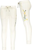 Meisjes broek geborduurd - Off white