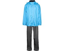Ralka Regenpak - Comfort - Azuurblauw/Antraciet - XL