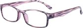 XYZ Eyewear Leesbril Roze +1.50 - Dames - Heren - Leesbrillen - Trendy - Lees bril - Leesbril met sterkte - Voordeel - Dierenprint - Met sterkte +1.50