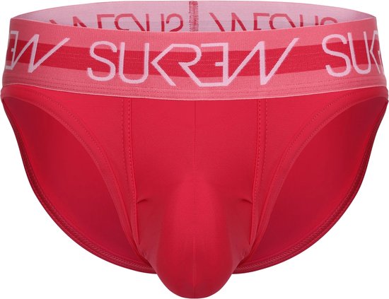 Sukrew Classic Slip Deep Coral - Maat XS - Heren Ondergoed - Vergrotend effect