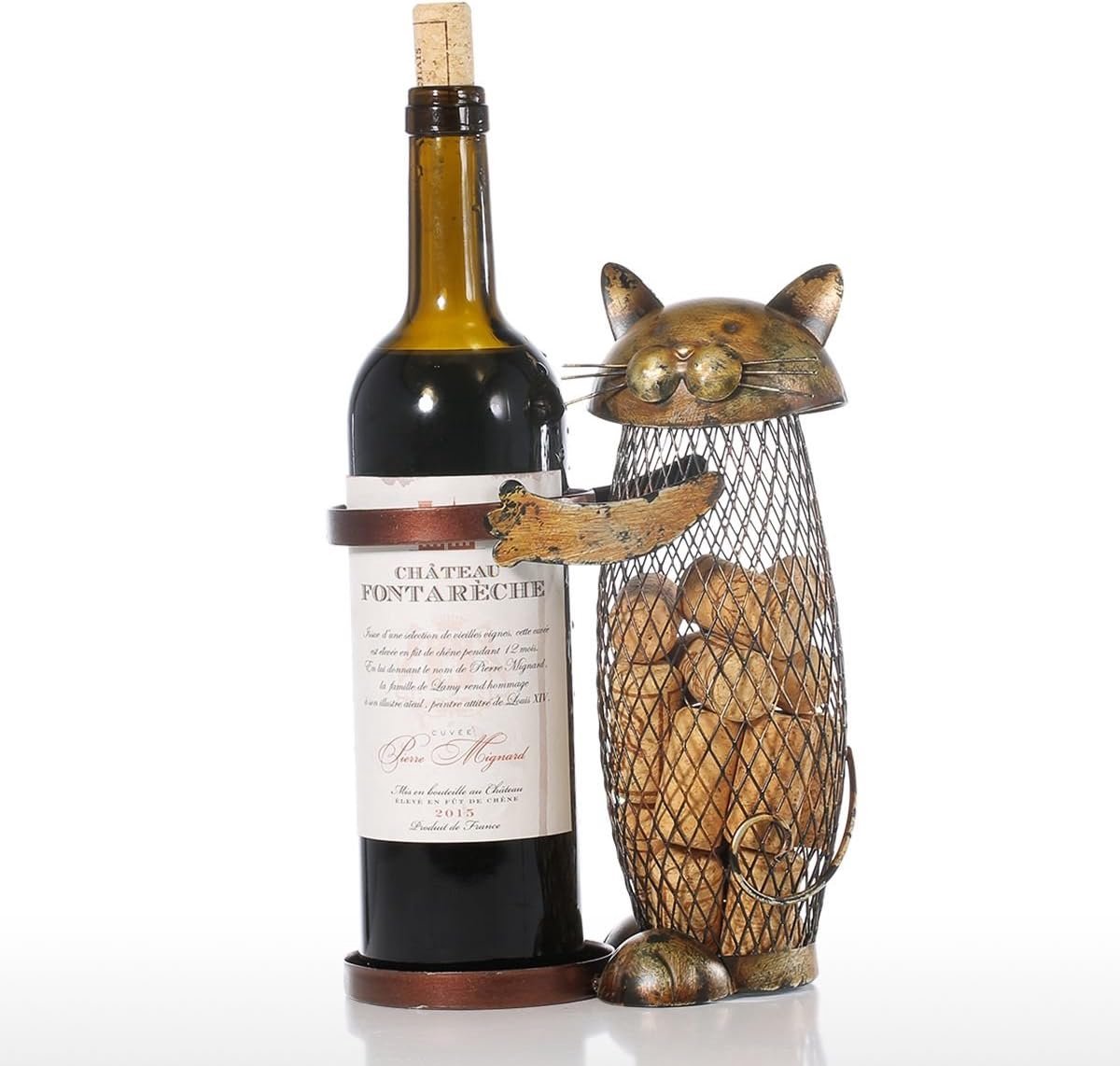 1pc Présentoir Porte bouteille De Vin Statue Animale Porte - Temu