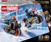 LEGO Marvel Black Widow et Captain America Moteurs Avengers Jouets - 76260