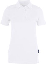 Women's Heavy Polo 'Stretch' met korte mouwen White - 3XL