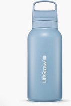 Lifestraw Go 2.0 - Bouteille d'eau en acier avec filtre - 1L - Blue Islandais