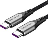 Vention TAEHF, 1 m, USB C, USB C, USB 2.0, 480 Mbit/s, Grijs