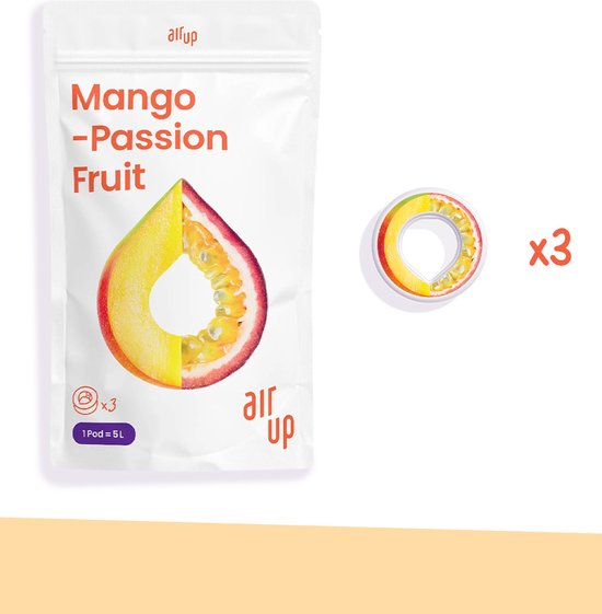 air up 3er Packket Pods - Saveur Orange et Fruit de la passion - Pour aromatiser Water, 0 sucre, 0 calorie