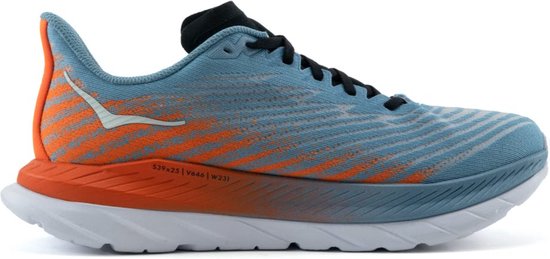 Hoka Mach 5 Mannen - Sportschoenen - Hardlopen - grijs / oranje - maat: 46 2/3