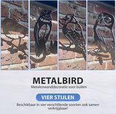 Tuindecoratie-Cortenstaal-Metal birds-Metaal Decoraties-Kolibrie-Kuifmees-Uil-Blauwe gaai-Bundel-Combi deal