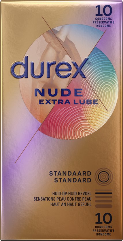 Durex - Condooms Nude Extra Lube - Ultradun - Met extra glijmiddel - 10 stuks