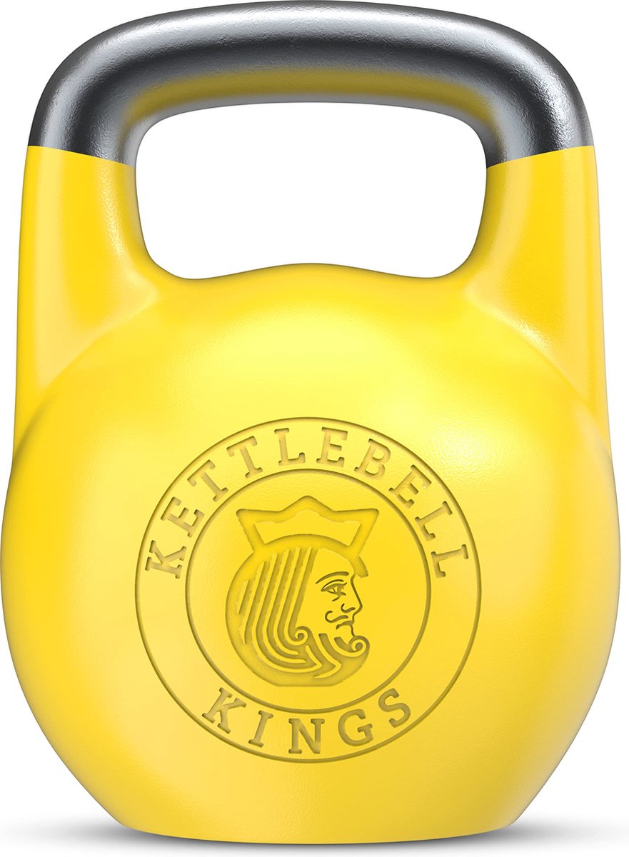 Kettlebell Kings© - 33mm Wedstrijdstijl Kettlebell Gewichten Voor Vrouwen & Mannen - Ontworpen Voor Comfort Bij Hoge Herhaling Trainingen - Superieure Balans Voor Betere Trainingen (4KG)