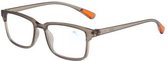 XYZ Eyewear Leesbril Grijs +1.50 - Dames - Heren - Leesbrillen - Trendy - Lees bril - Leesbril met sterkte - Voordeel - Met sterkte +1.50