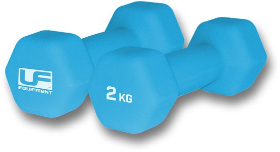 Hex Dumbbells (1 Paar) Gewichten Light Blue 2kg