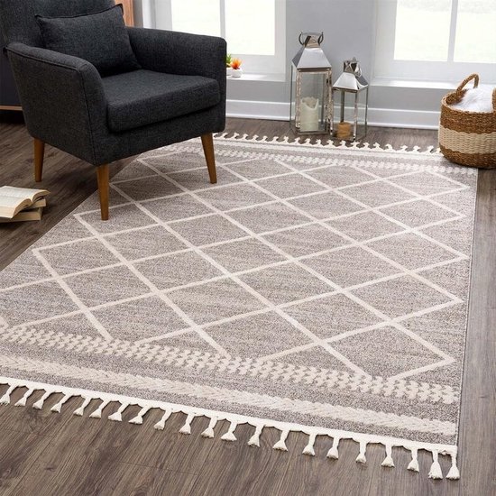 Vintage Kelim Tapijt Woonkamer Nature 80 X 195 cm, Modern Laagpolig Vloerkleed, Superzacht