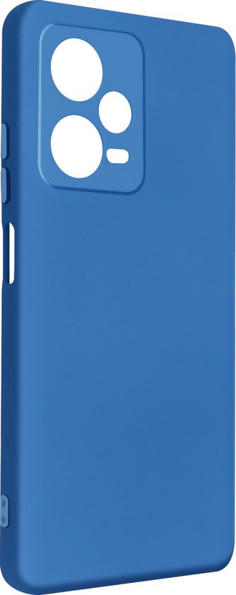 Convient pour Xiaomi Redmi Note 12 Pro Plus siliconen hoesje semi-rigide Soft-touch Blauw