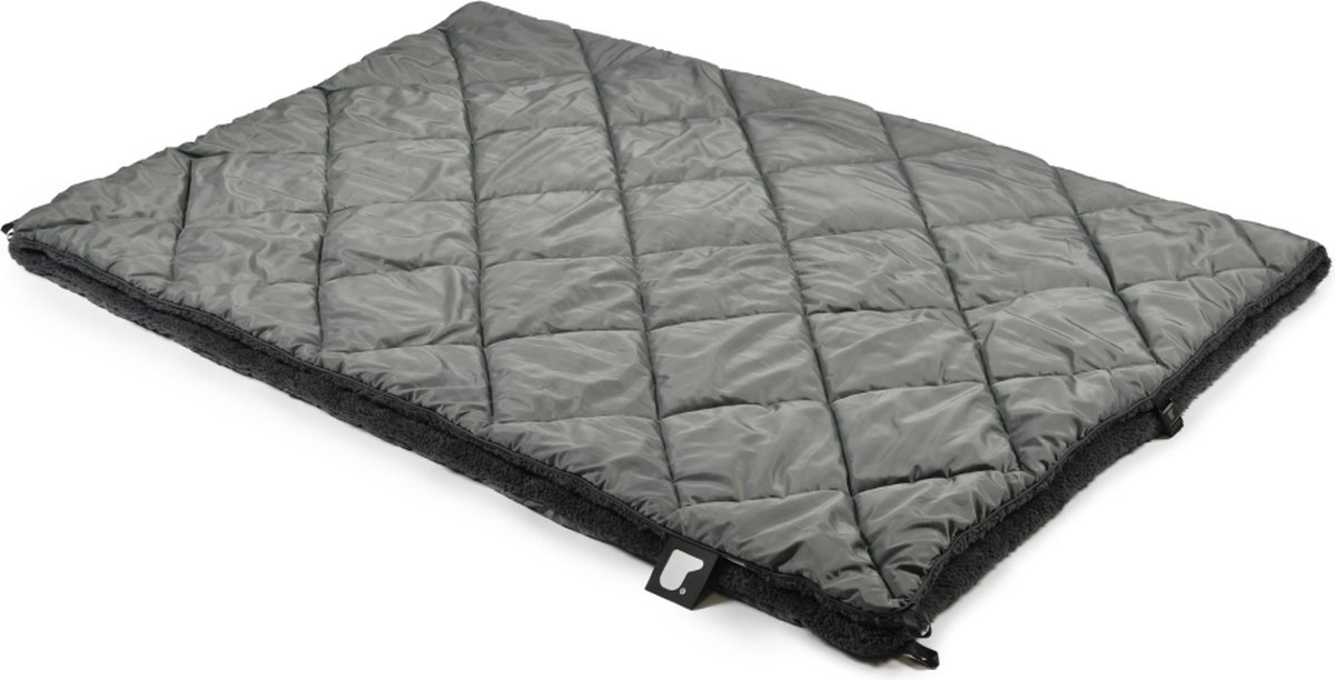Extreme Lounging - b-blanket - tweezijdige plaid - gewatteerd & teddy fleece - binnen & buiten - 140x200cm - Grey