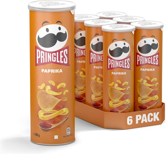 Foto: 6x pringles chips paprika 165 gr