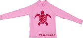 Lycra Kids | Maillot de bain anti-UV manches longues | Tortue rose| taille 122/128