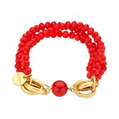 Les Cordes - DOMAR (AB) - Armband - Rood - Metaal - Juwelen - Sieraden - Dames