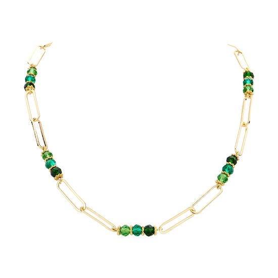Les Cordes - DASIO - Collier - Meerkleurig - Groen - Metaal - Juwelen - Sieraden - Dames