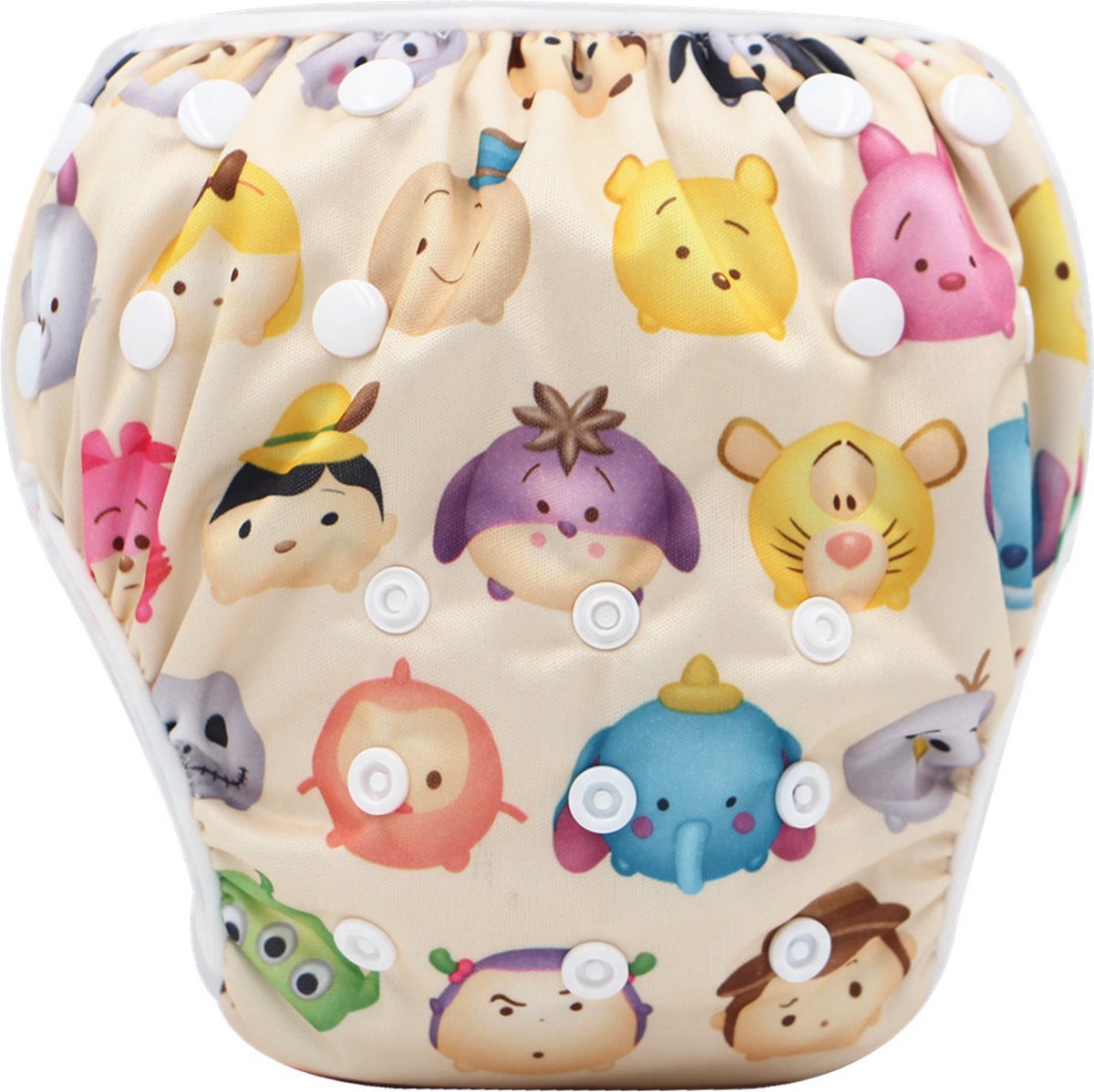 Goedkoopste IL BAMBINI - Zwemluier - wasbaar - licht en compact - ideaal voor op reis - goede pasvorm - 0-3 jaar - Funny faces