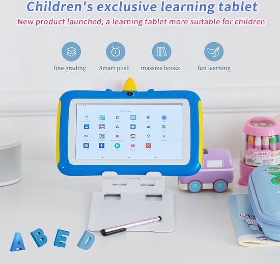 Blue) Tablette Tactile Pour Enfants Avec Mathématiques Anglais Mode