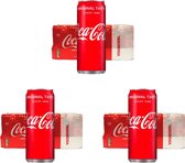 Bol.com Coca Cola - Regular - sleekcan - Triple Pack - 3x 24x33 cl - NL aanbieding
