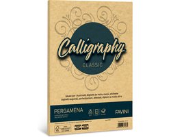 Favini® – 50 Vel Perkamentpapier A4 – Goudgeel – 190 g/m² – Voor Inkjetprinter – FSC – Pergamena Calligraphy Oro – Gemaakt in Italië