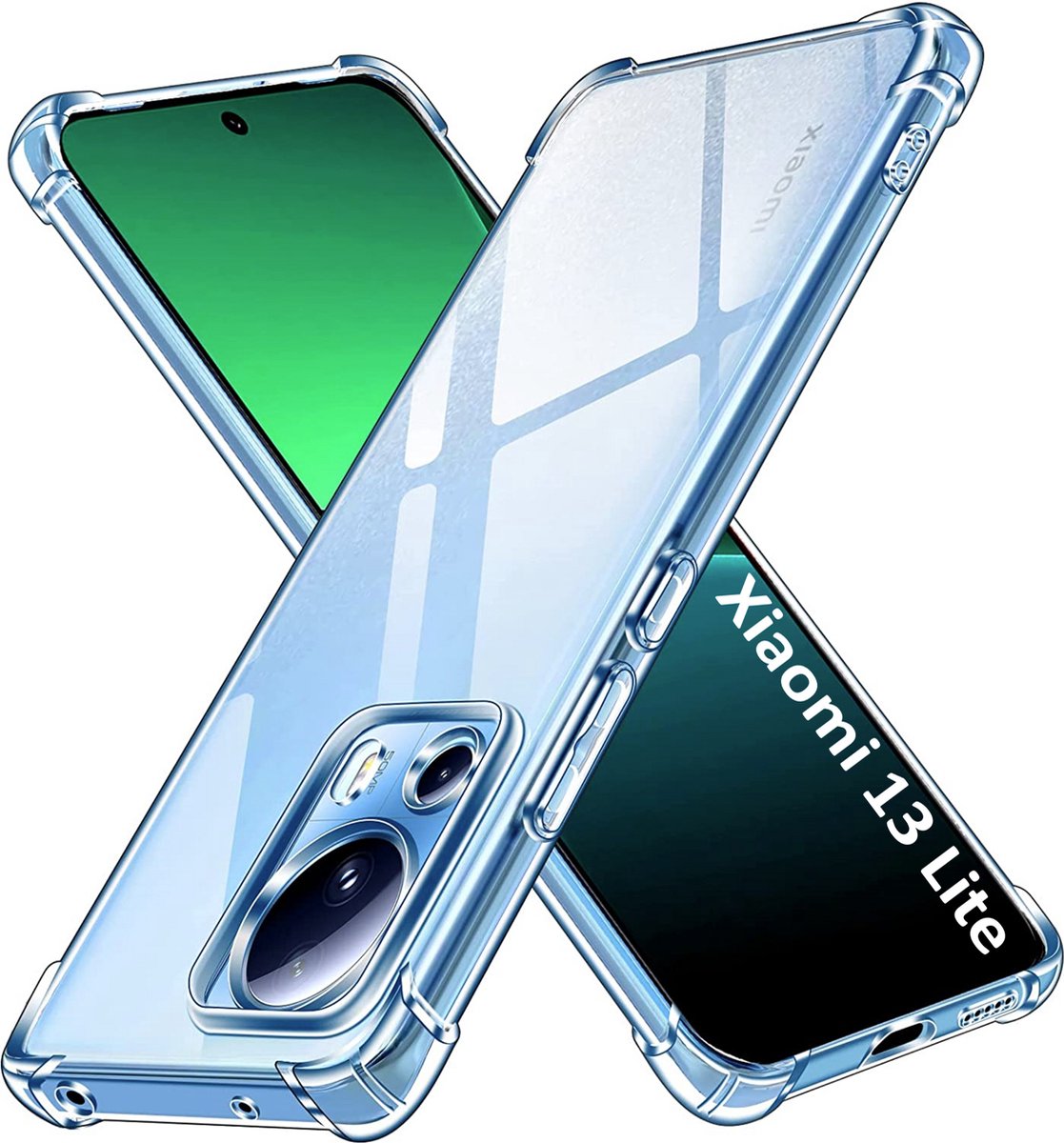 Hoesje voor Xiaomi 13 Lite backcover Shockproof siliconen Transparant