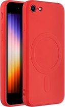 Coque arrière en Siliconen avec MagSafe iPhone SE (2022 / 2020) / 8 - Rouge