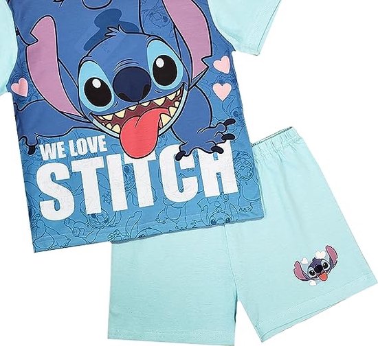 Disney Stitch - Pyjama Pyjama short Disney Stitch - fille - taille 110/116