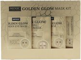 Sence Golden Mask Kit Geschenkset Lipmasker + Gezichtsmasker + 2x Oogmasker 1 set