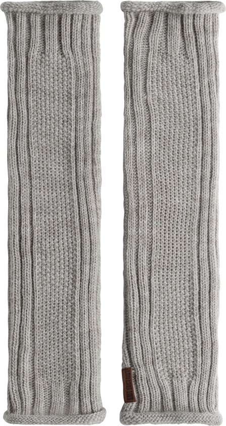 Knit Factory Kick Jambières - Chauffe-mollets pour femmes en laine - Pour l'automne et l'hiver - Iced Clay