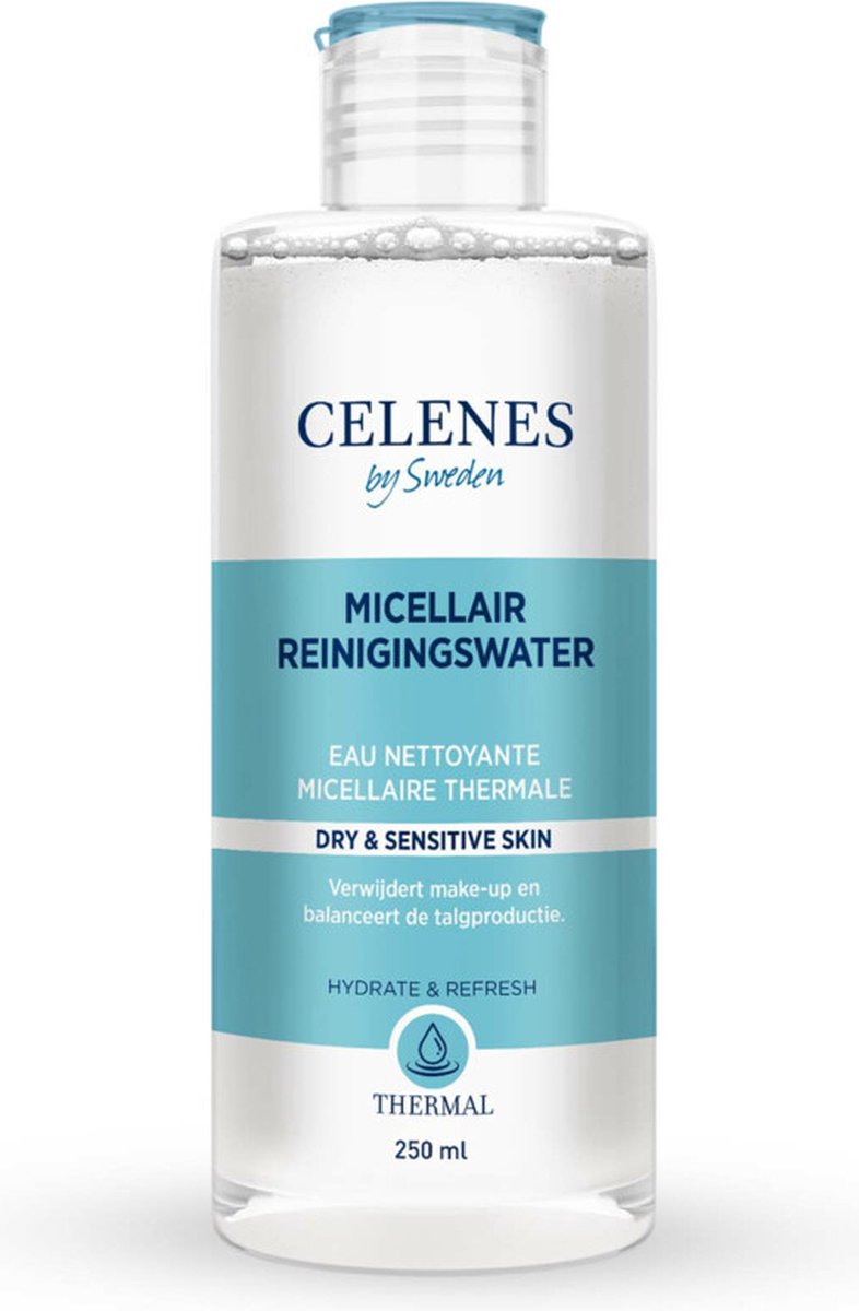 Celenes by Sweden Micellair reinigingswater - Micellair Water - Droge & Gevoelige Huid - 250ml