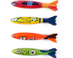 foto van Benson - Duikspeelgoed - Torpedos - 4 stuks - Kinderen - Zwemmen - Duiken - Vakantie - Kado Tip !!