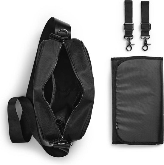 Elodie Crossbody Bag - Luiertas - Verzorgingstas - Luiertassen - Luiertas zwart - Black van Elodie — afbeelding 2