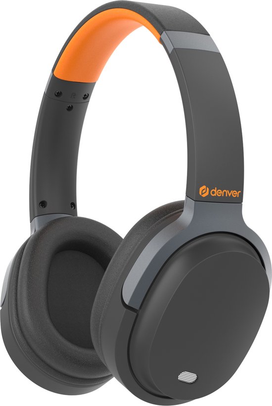 Écouteurs Bluetooth Denver - Suppression du bruit - Sur Ear - Sans fil - Appel mains libres - BTN210